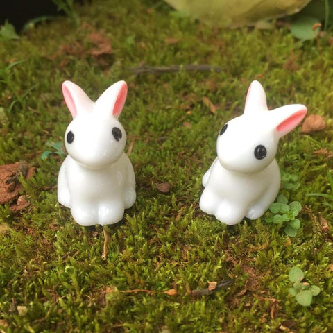 Mini Rabbit Garden Ornament Miniature Figurine